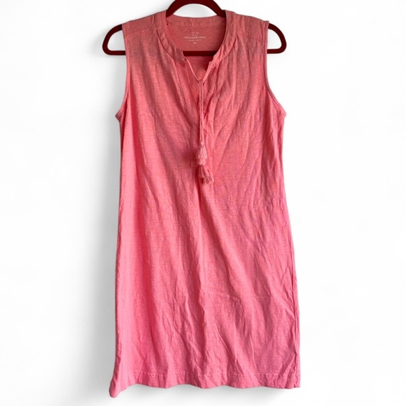 Vineyard Vines Dresses & Skirts - Vineyard Vines Sleeveless Tassel Tie Neck Cotton Dress Size XS